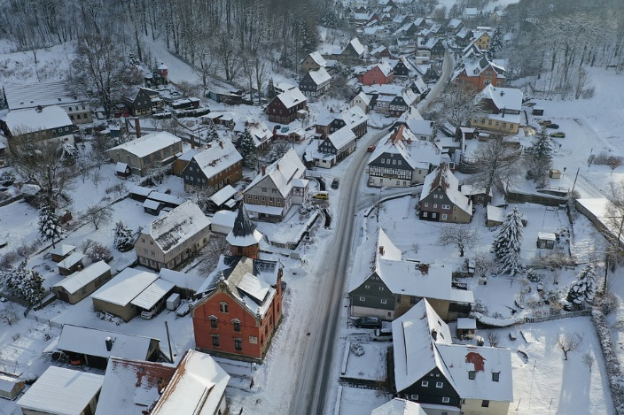 A beautiful winter landscape.