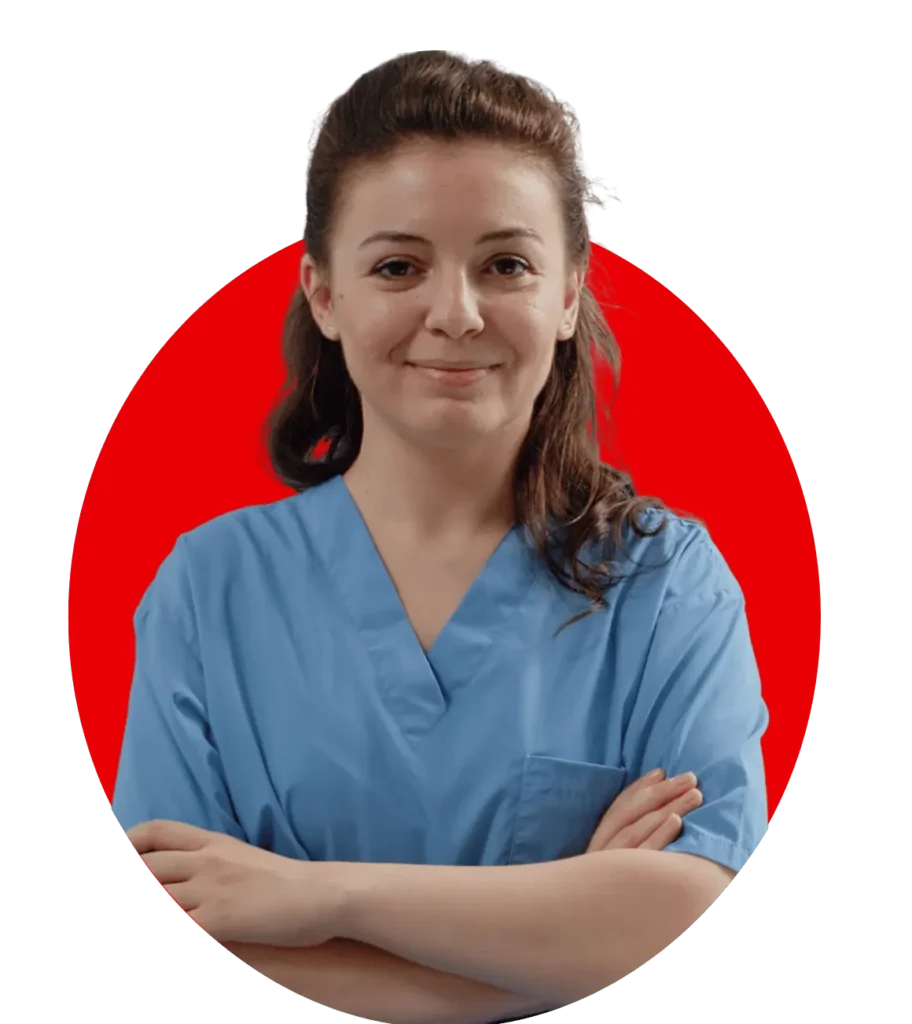 Certified phlebotomist providing professional blood draw services at patient service center