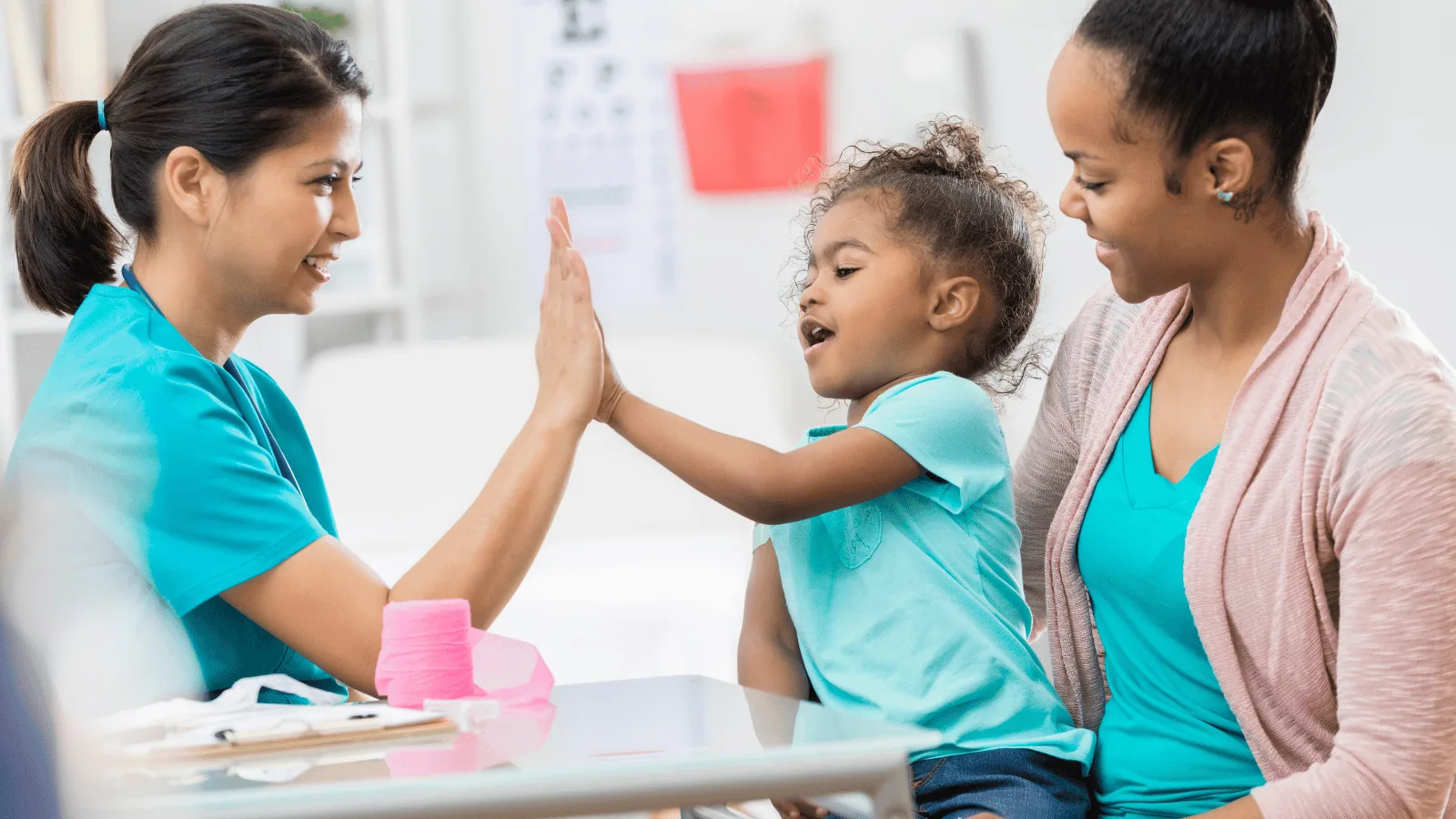 pediatric blood draw at home in Maryland, certified phlebotomist with a young patient