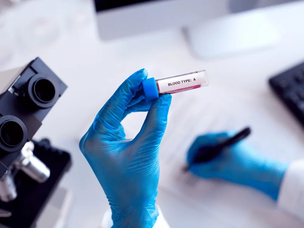 routine blood draw service Washington DC, certified phlebotomist collecting a sample for a scheduled checkup